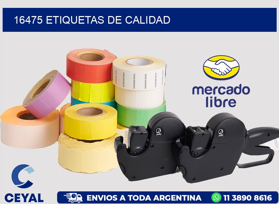 16475 ETIQUETAS DE CALIDAD