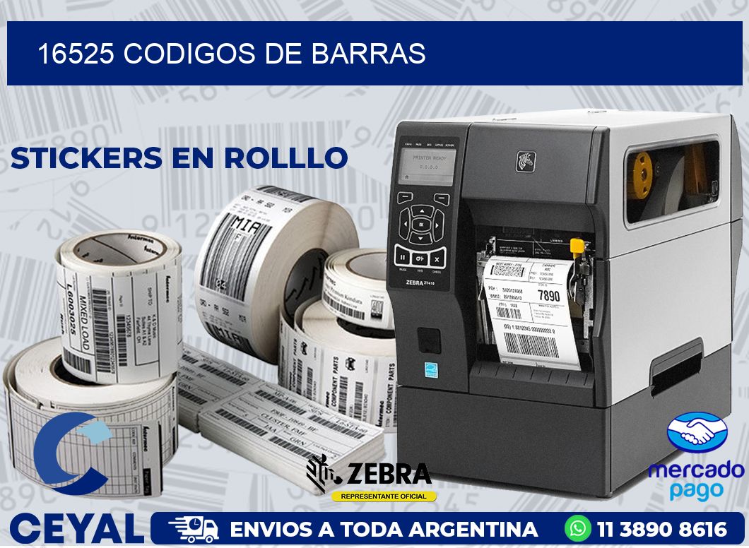 16525 CODIGOS DE BARRAS