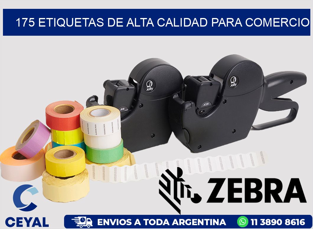 175 ETIQUETAS DE ALTA CALIDAD PARA COMERCIO