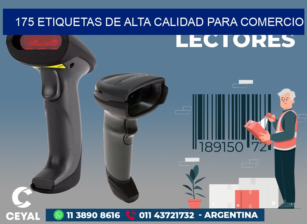 175 ETIQUETAS DE ALTA CALIDAD PARA COMERCIO