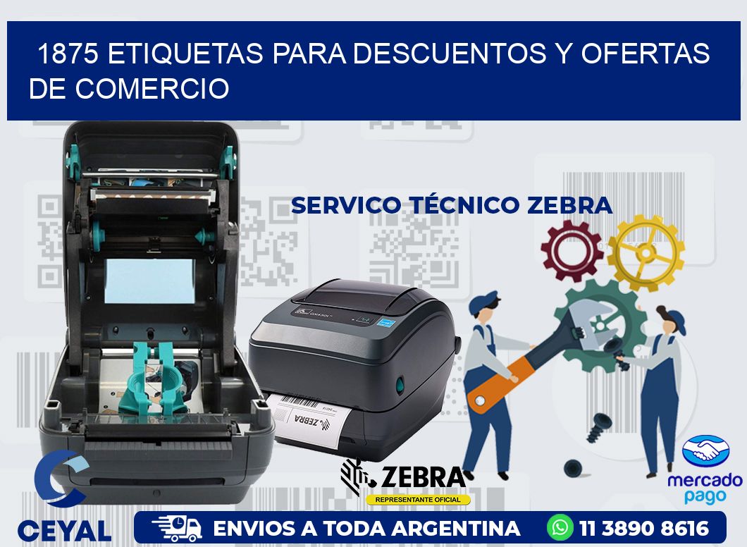 1875 ETIQUETAS PARA DESCUENTOS Y OFERTAS DE COMERCIO