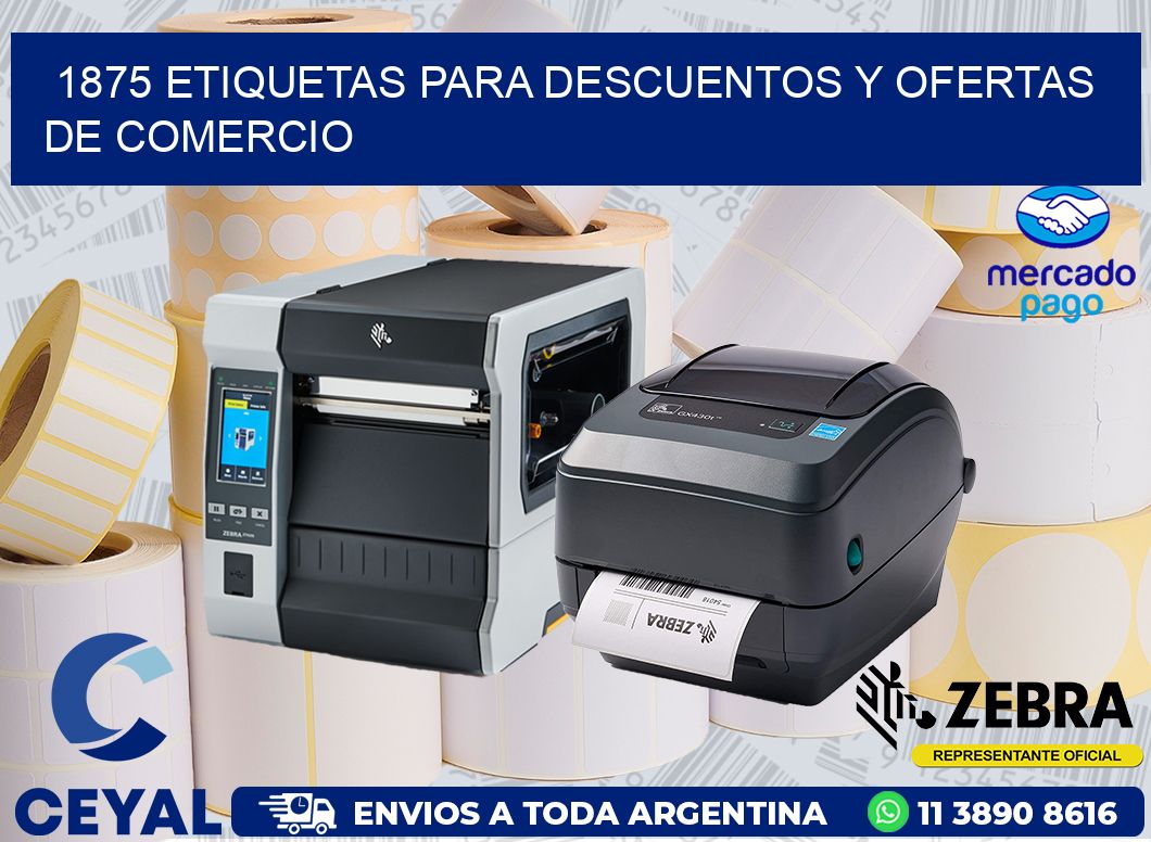 1875 ETIQUETAS PARA DESCUENTOS Y OFERTAS DE COMERCIO