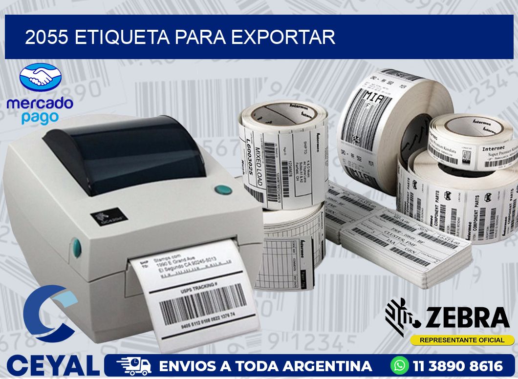 2055 ETIQUETA PARA EXPORTAR