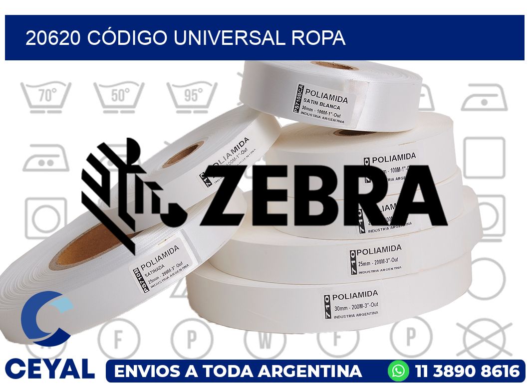 20620 CÓDIGO UNIVERSAL ROPA