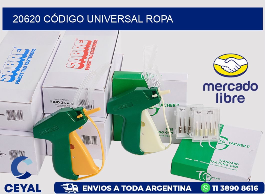 20620 CÓDIGO UNIVERSAL ROPA