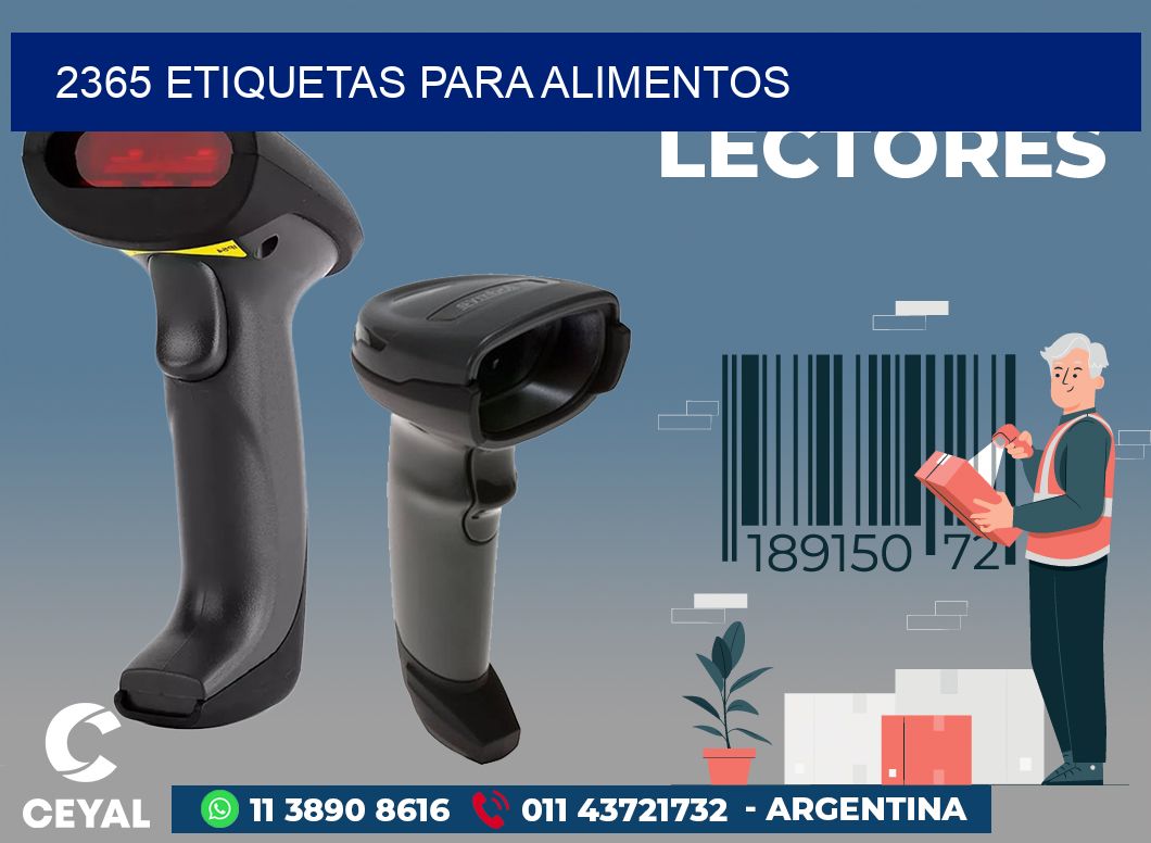 2365 ETIQUETAS PARA ALIMENTOS
