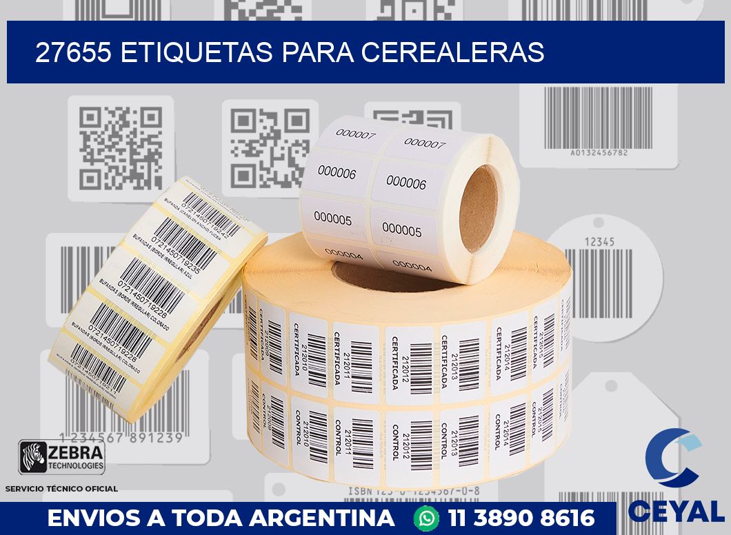 27655 ETIQUETAS PARA CEREALERAS