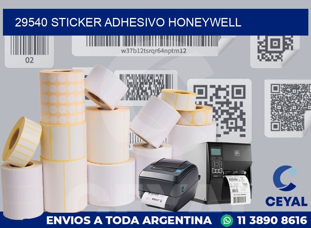 29540 STICKER ADHESIVO HONEYWELL