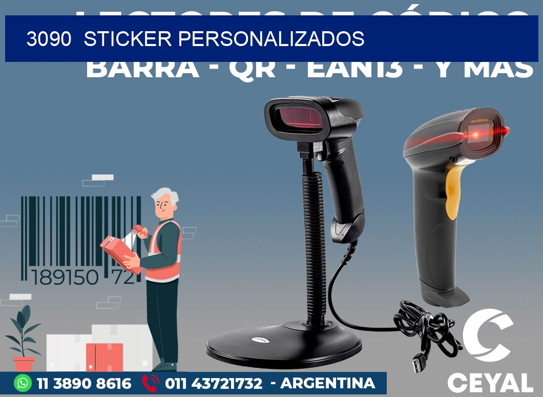 3090  sticker personalizados
