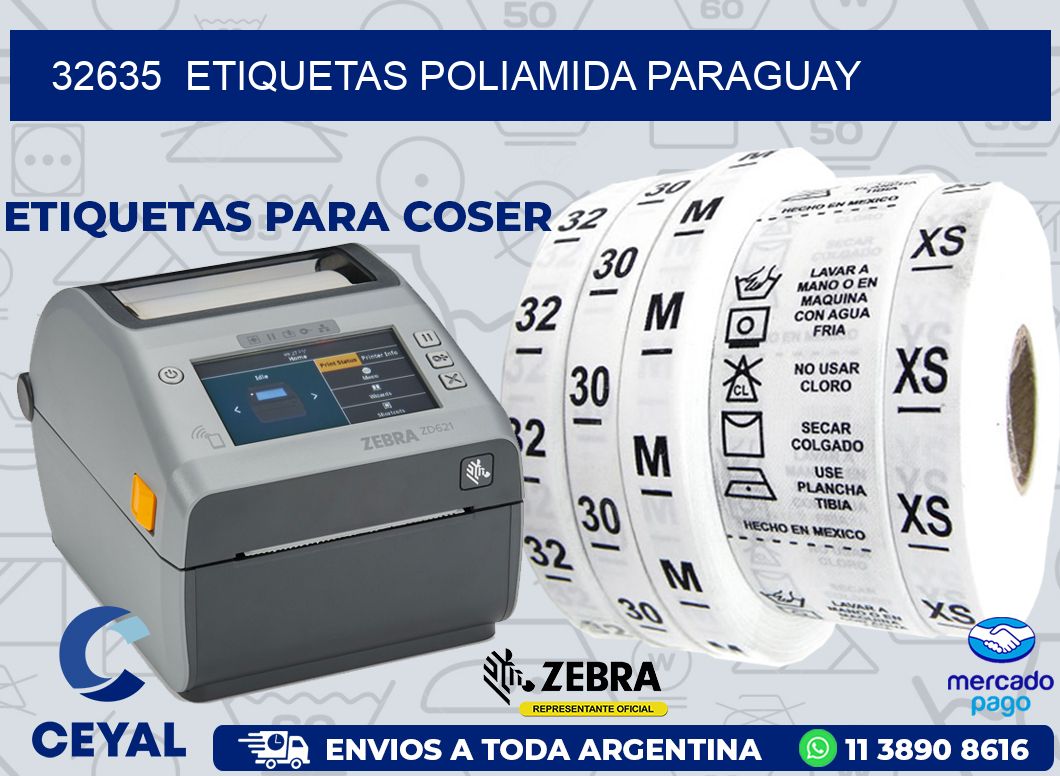 32635 ETIQUETAS POLIAMIDA PARAGUAY