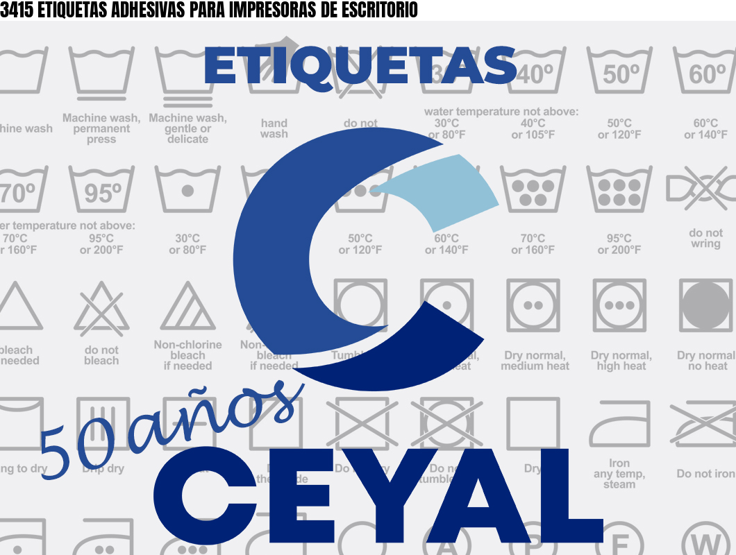 3415 ETIQUETAS ADHESIVAS PARA IMPRESORAS DE ESCRITORIO