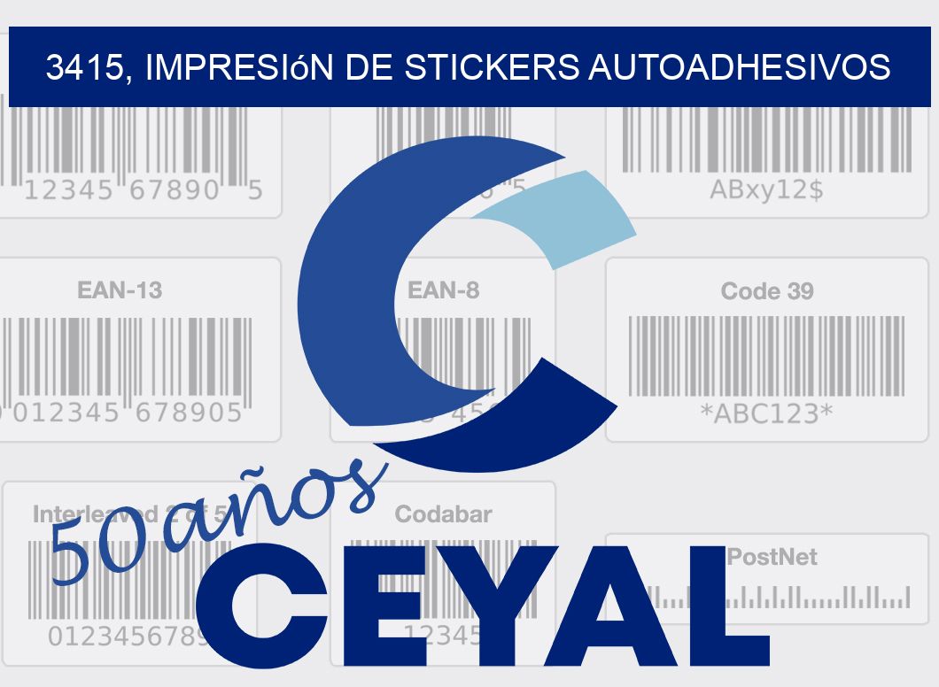 3415, impresión de stickers autoadhesivos