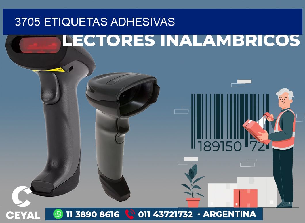 3705 ETIQUETAS ADHESIVAS