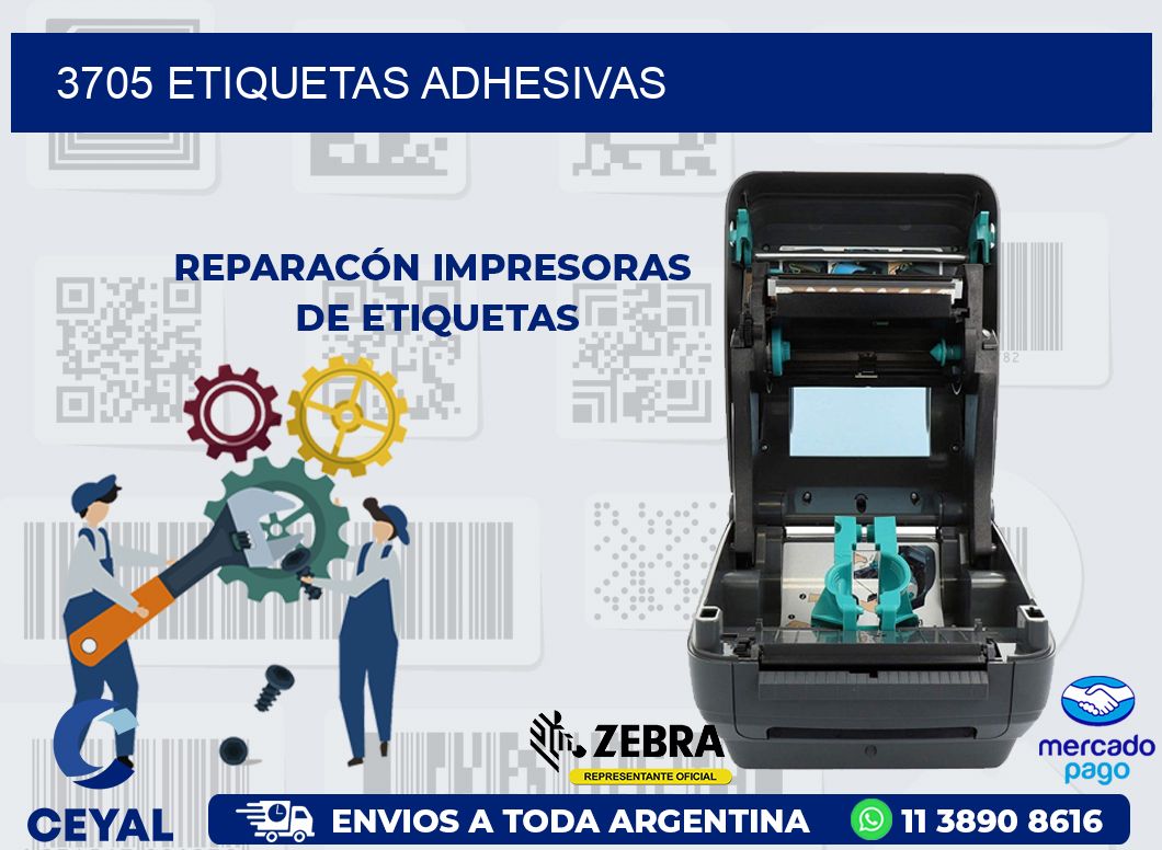 3705 ETIQUETAS ADHESIVAS