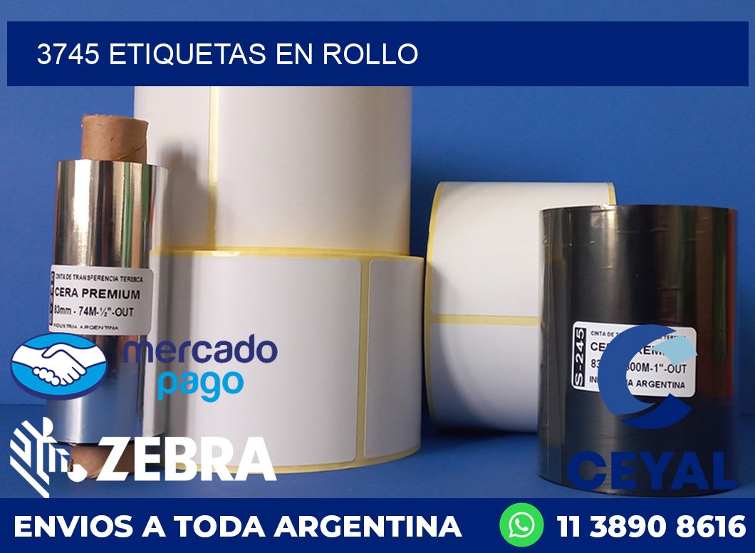 3745 ETIQUETAS EN ROLLO