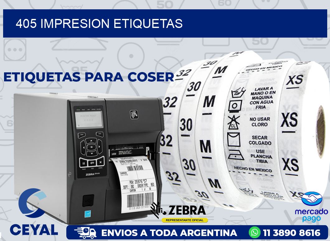 405 IMPRESION ETIQUETAS