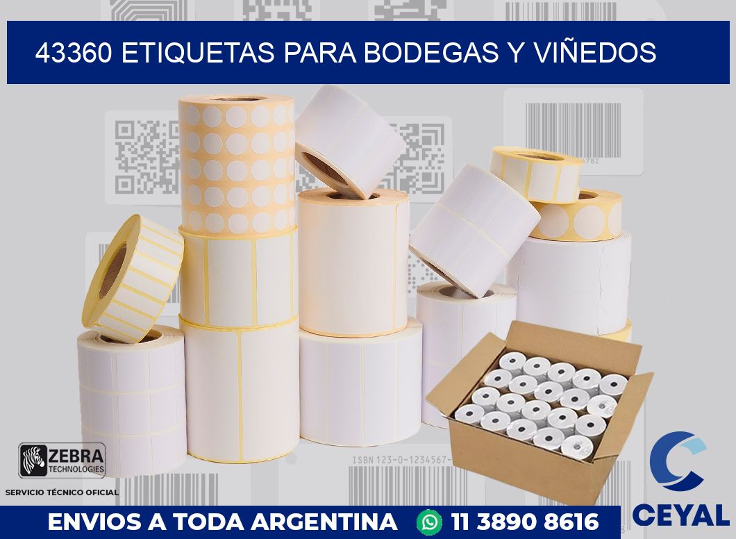 43360 ETIQUETAS PARA BODEGAS Y VIÑEDOS