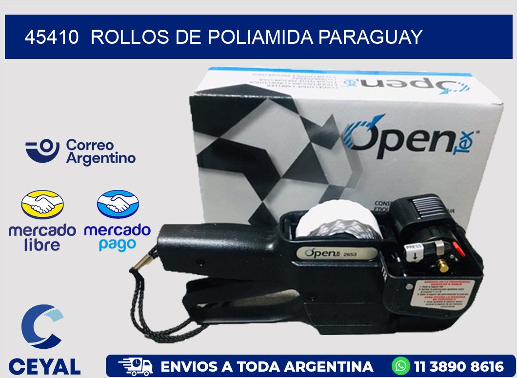 45410  ROLLOS DE POLIAMIDA PARAGUAY