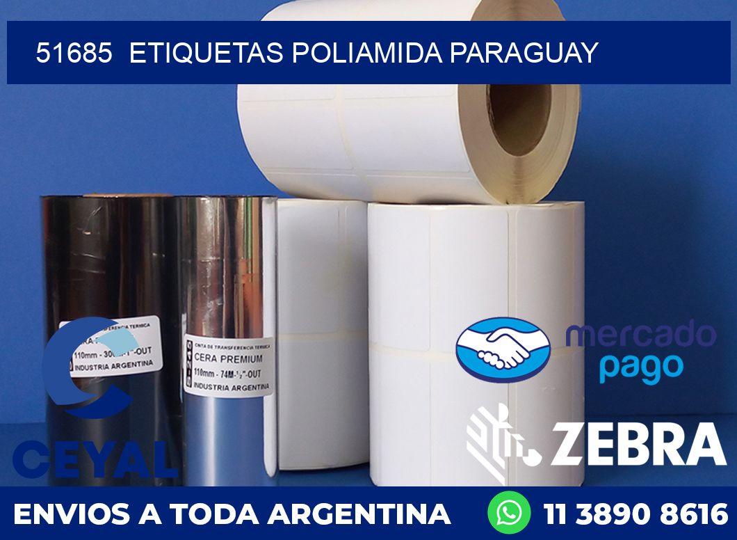 51685  ETIQUETAS POLIAMIDA PARAGUAY