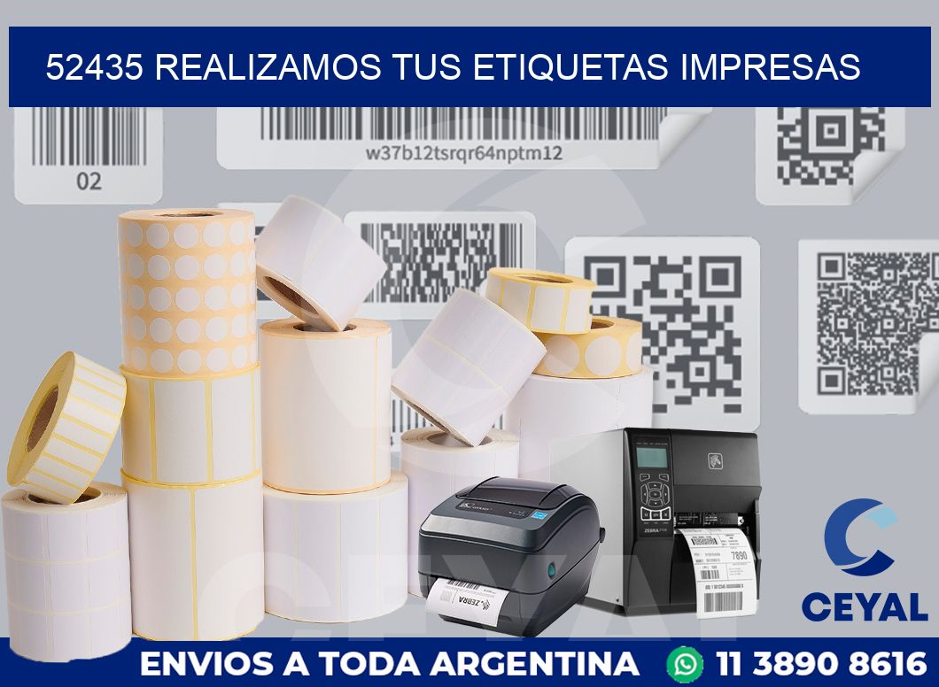 52435 REALIZAMOS TUS ETIQUETAS IMPRESAS