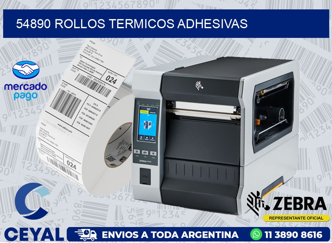 54890 ROLLOS TERMICOS ADHESIVAS