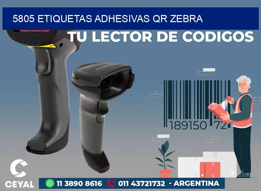 5805 ETIQUETAS ADHESIVAS QR ZEBRA