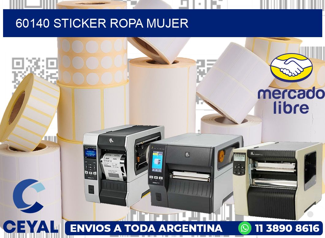 60140 STICKER ROPA MUJER