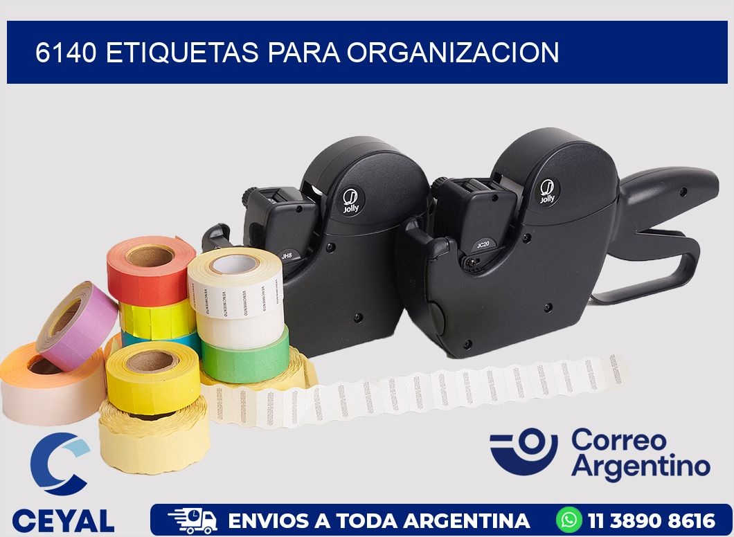 6140 ETIQUETAS PARA ORGANIZACION