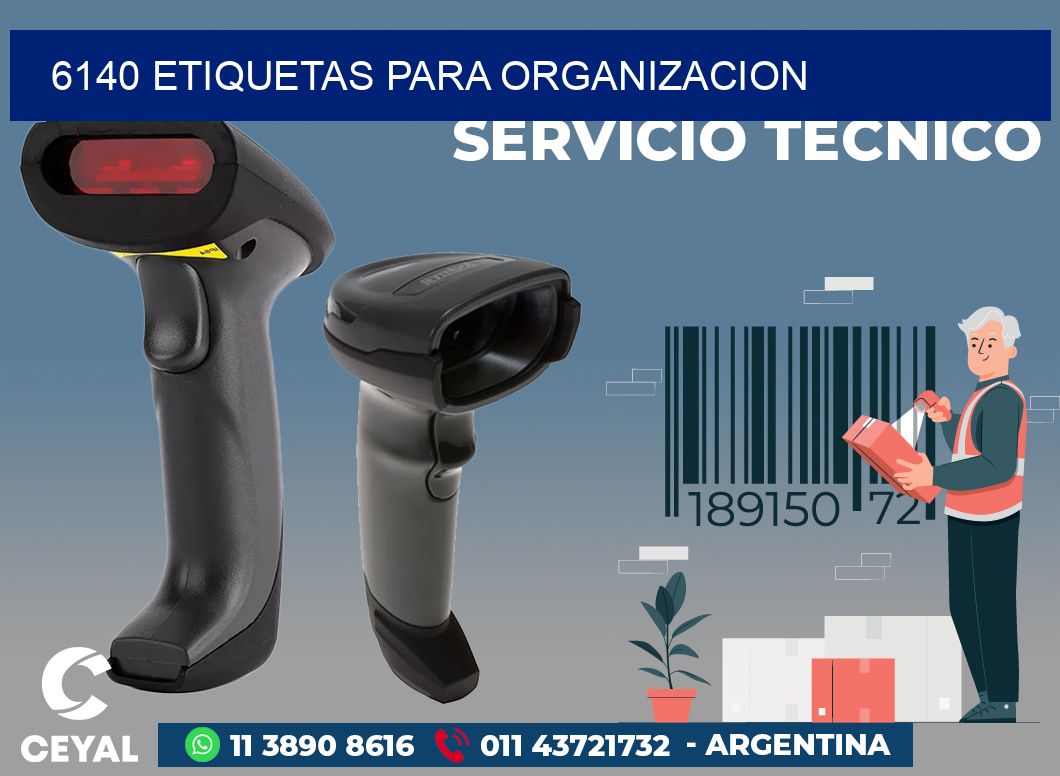 6140 ETIQUETAS PARA ORGANIZACION