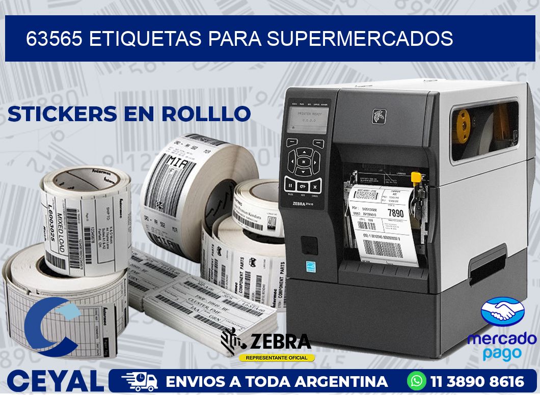 63565 ETIQUETAS PARA SUPERMERCADOS