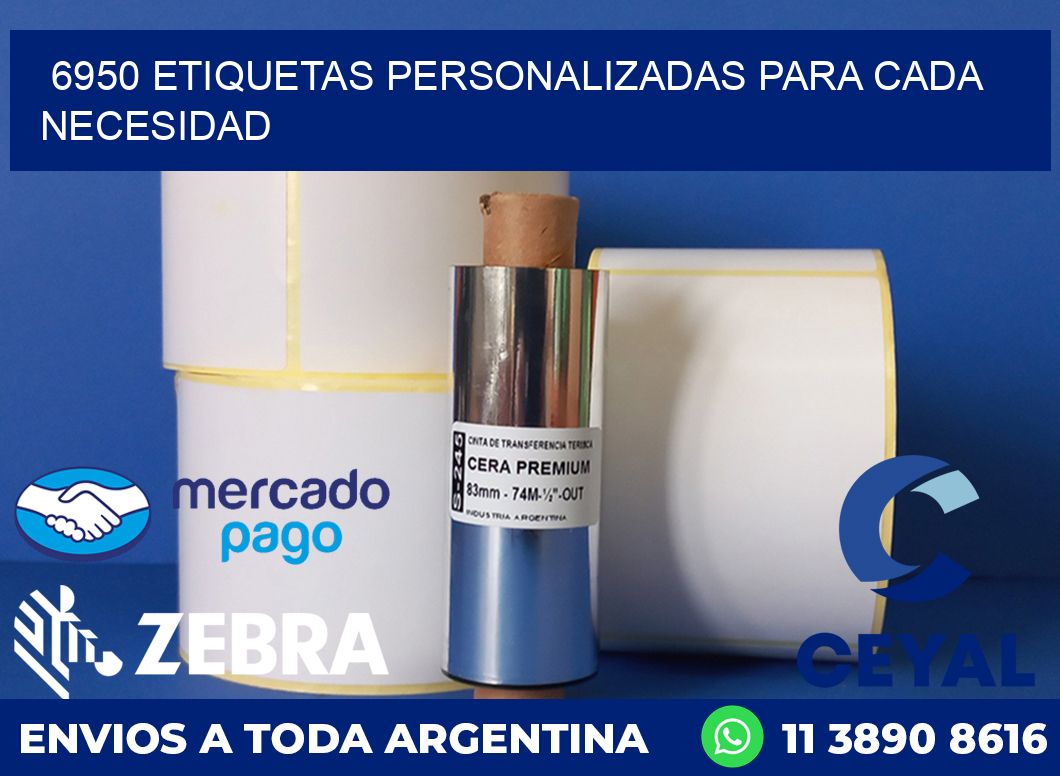 6950 ETIQUETAS PERSONALIZADAS PARA CADA NECESIDAD