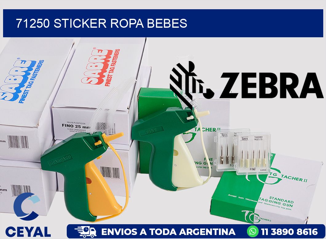 71250 STICKER ROPA BEBES