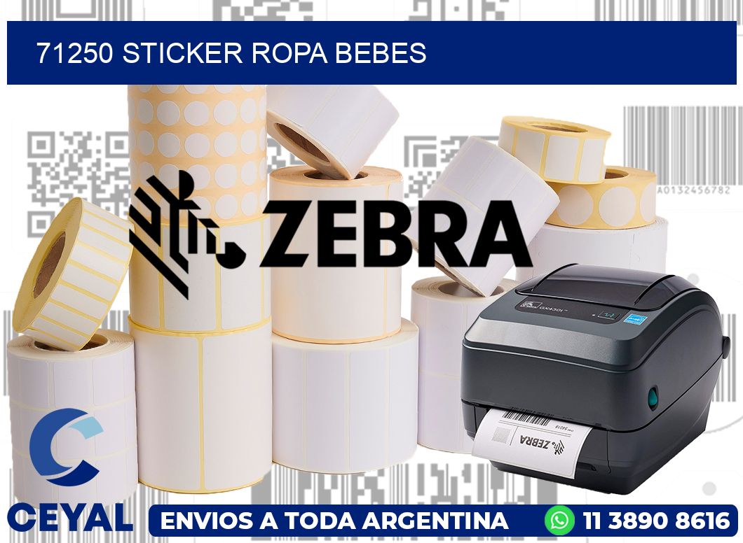 71250 STICKER ROPA BEBES