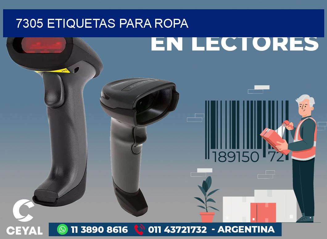 7305 ETIQUETAS PARA ROPA