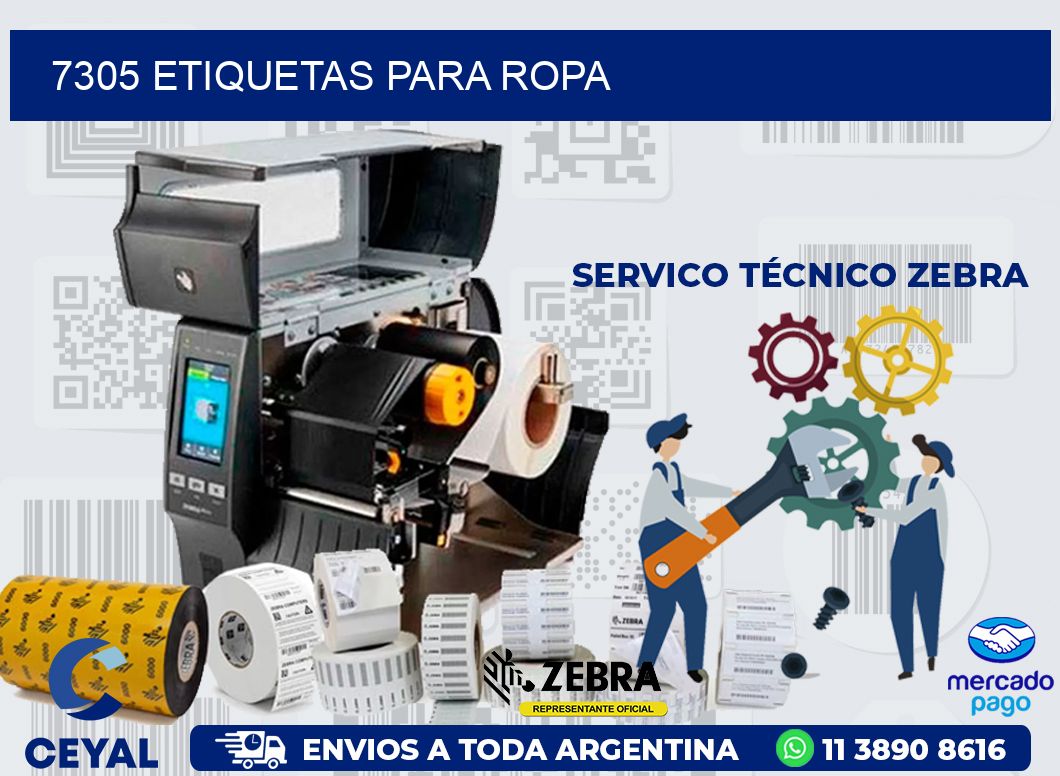 7305 ETIQUETAS PARA ROPA