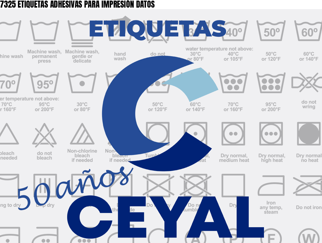 7325 ETIQUETAS ADHESIVAS PARA IMPRESIÓN DATOS