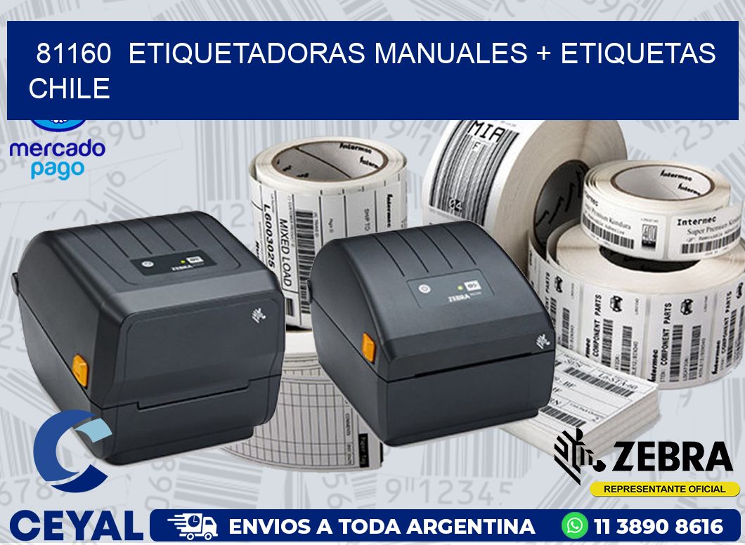 81160  ETIQUETADORAS MANUALES + ETIQUETAS CHILE