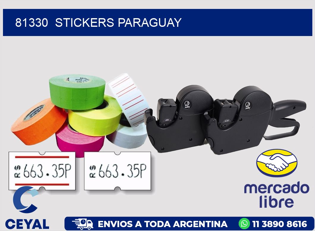 81330  STICKERS PARAGUAY