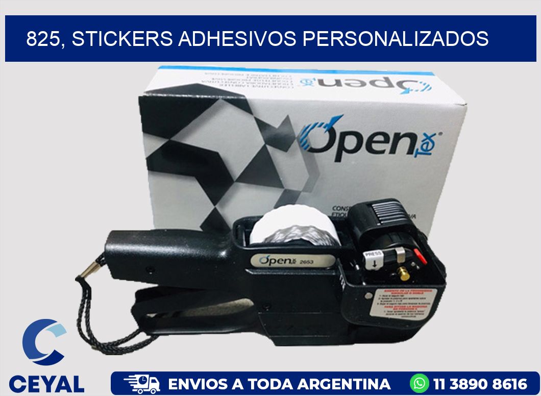 825, stickers adhesivos personalizados