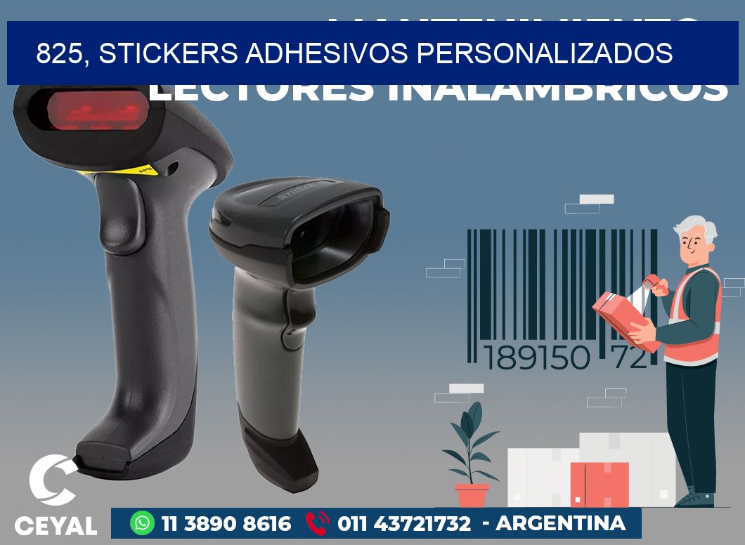 825, stickers adhesivos personalizados