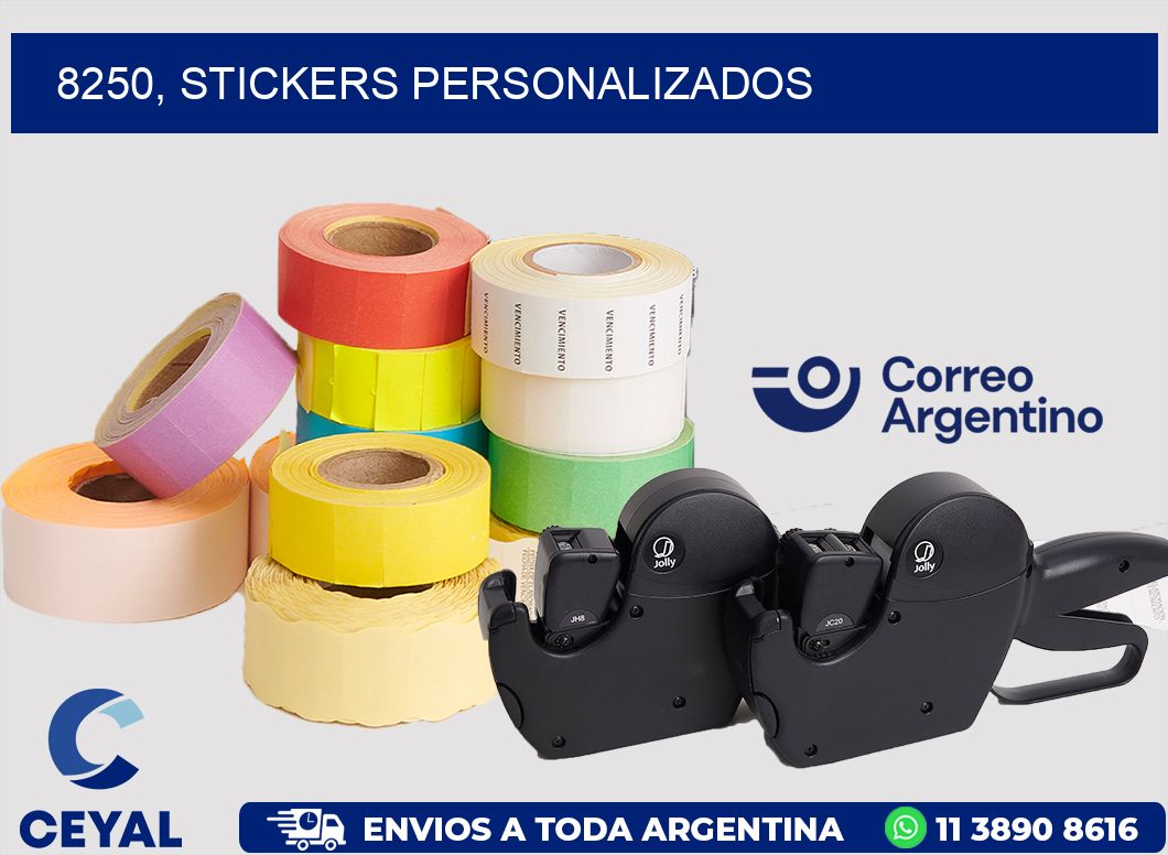 8250, stickers personalizados