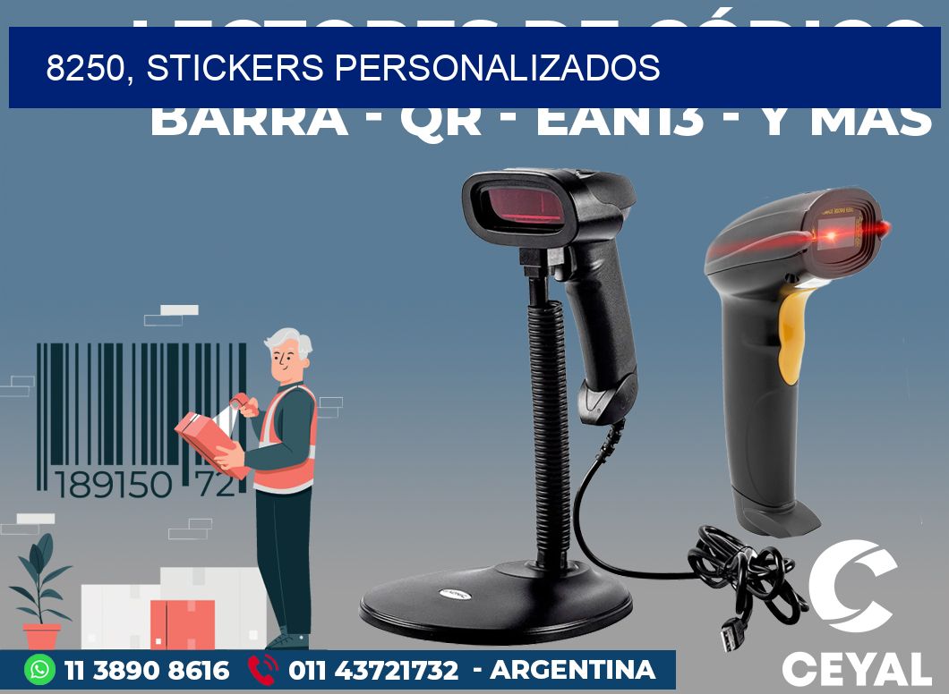 8250, stickers personalizados
