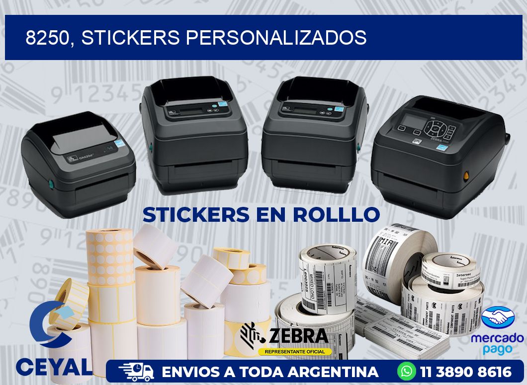 8250, stickers personalizados