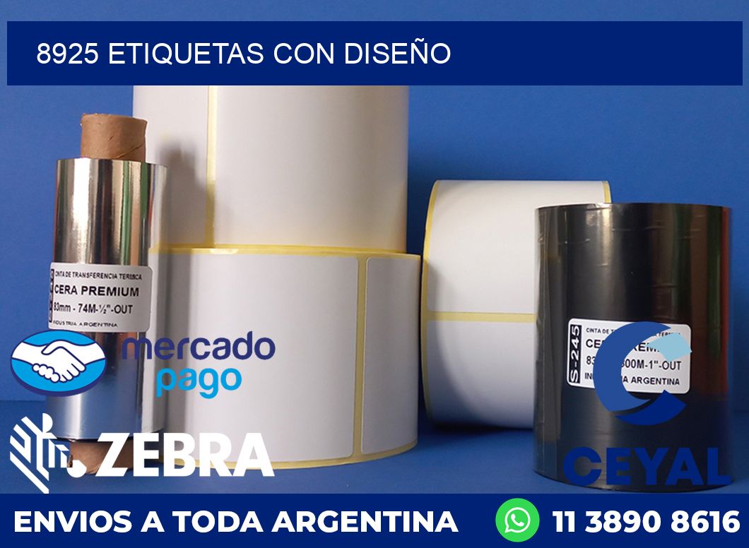 8925 ETIQUETAS CON DISEÑO