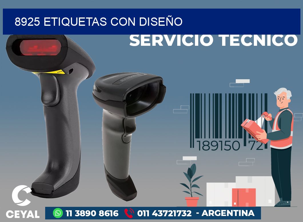 8925 ETIQUETAS CON DISEÑO