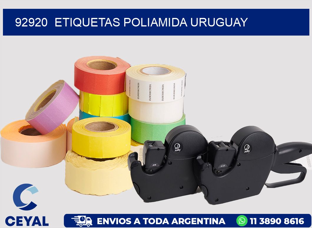 92920 ETIQUETAS POLIAMIDA URUGUAY