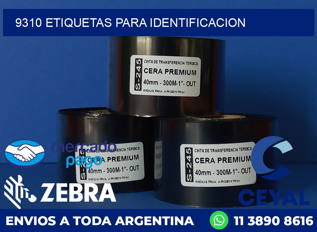 9310 ETIQUETAS PARA IDENTIFICACION