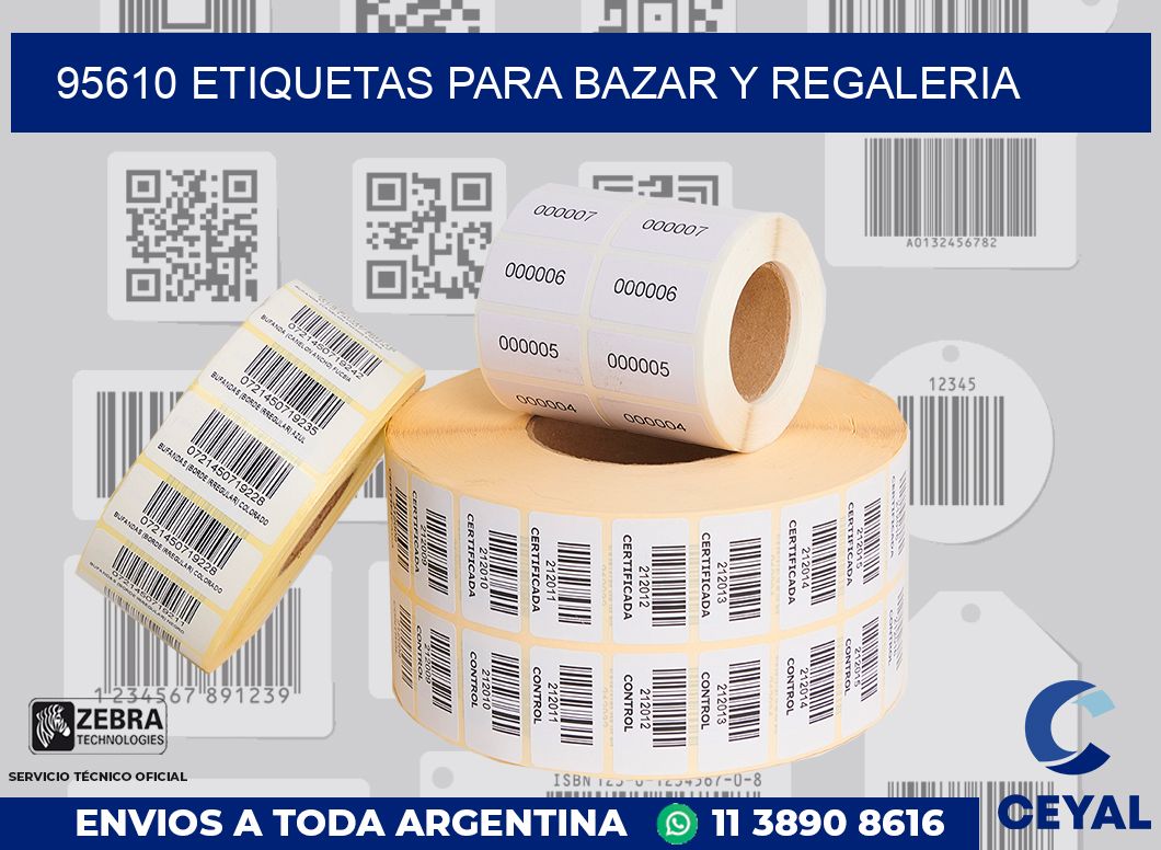 95610 ETIQUETAS PARA BAZAR Y REGALERIA
