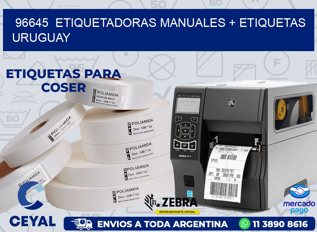 96645  ETIQUETADORAS MANUALES + ETIQUETAS URUGUAY