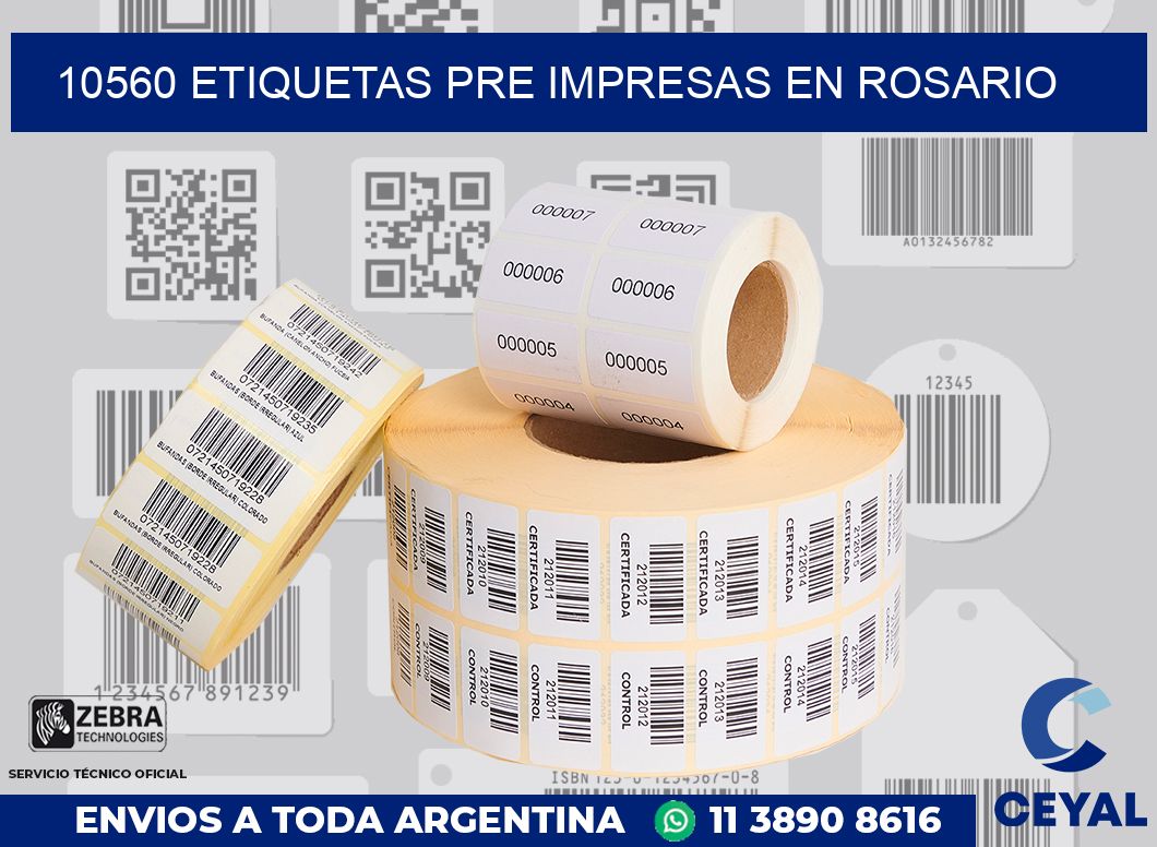 10560 ETIQUETAS PRE IMPRESAS EN ROSARIO